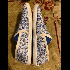 Blue & White Paisley shoes
